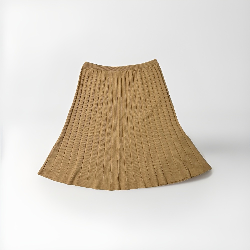 Vintage Givenchy Sport Ribbed Knit Sweater Skirt Midi A Line Preppy Classic